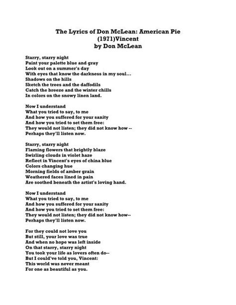 Don McLean – American Pie Lyrics